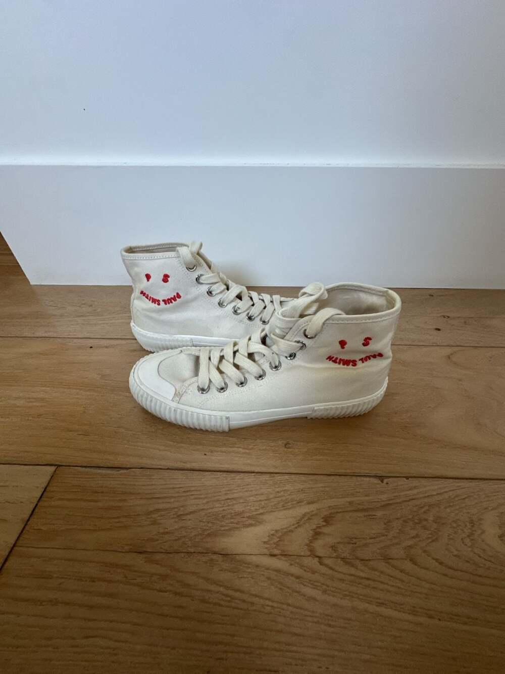 Paul Smith Kibby Happy Canvas Hi Top Sneakers